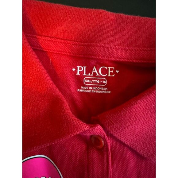 The Children's Place Girls NWT Red Uniform Polo Size XXL Stretch - Picture 6 of 7